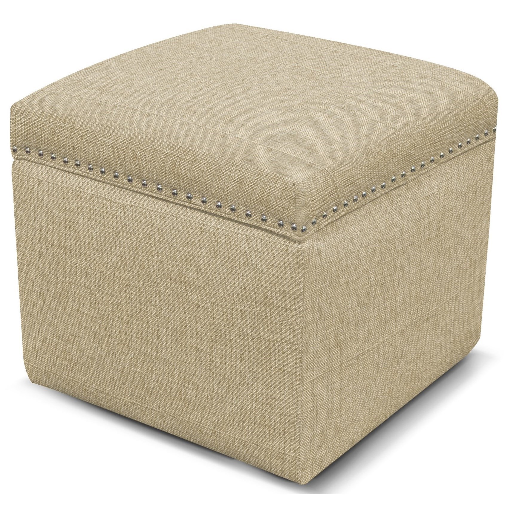 England 2F00/N Series Storage Ottoman with Nailhead Trim Sadler's
